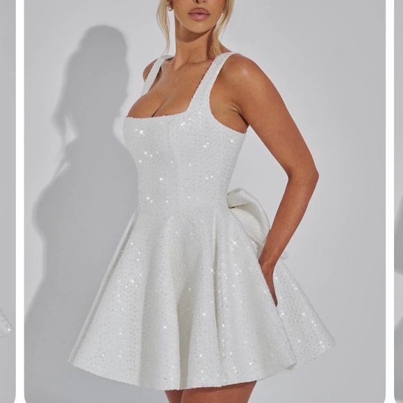 BabyBoo White Dorothy Mini Dress - Picture 2 of 4